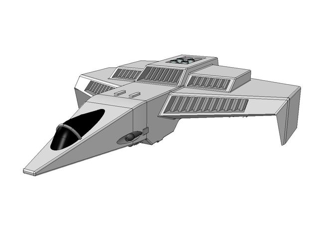 commandant de l'escadre - f-86c hellcat v l'impression 3d scifi starfighter un jeu vidéo wing commander 3 4 3D print model - Mito3D