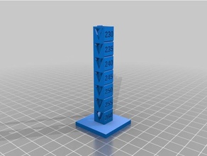nexeo3d temperature test 260-230 3d printing tests bridge bridging customized nexeo tower 3d print model - Mito3D