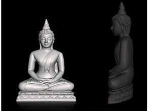 buda scans e réplicas estátua o budismo mah y n religião religiosa estatueta 3d print model - Mito3D