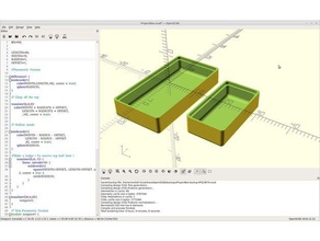 proyecto básico cuadro la electrónica basic personalizador minkowski openscad tutorial de cerramiento 3d print model - Mito3D