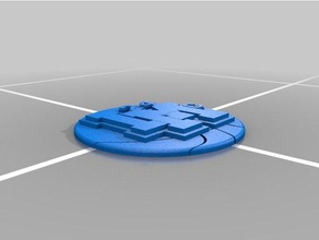 linnmar basketball extrudiert Schilder & logos 3d print model - Mito3D