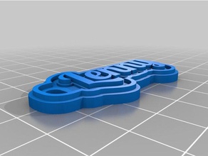 lenny keychain keychains customized 3d print model - Mito3D