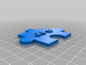 jackie pieza del rompecabezas La impresión en 3d 3d print model - Mito3D