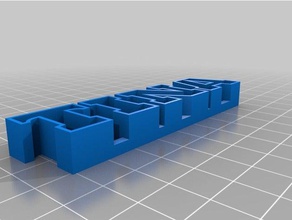 mi texto personalizado de almacenamiento tina las esculturas 3d print model - Mito3D