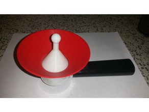 coffee espresso funnel tamper 50mm portafilter kitchen & dining 3d print model - Mito3D
