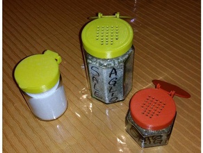tampas de frascos vidro recipientes pac jarra 3d print model - Mito3D