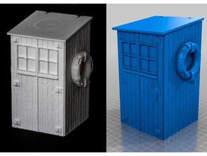 beachhouse wood embossing vipoo box bathroom 3d print model - Mito3D