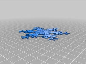 la signora k fiocco di neve l'arte interattiva su misura 3d print model - Mito3D