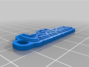 casablanca Anahtarlık özelleştirilmiş 3d print model - Mito3D
