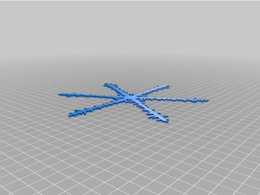 cadens floco de neve arte interativa personalizado 3d print model - Mito3D