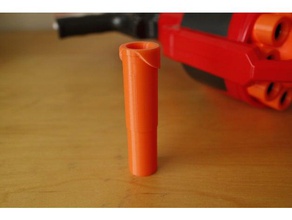 nerf rotofury elite conversão barril adaptador mecânico de brinquedos 17 32 bronze dart mega 3d print model - Mito3D