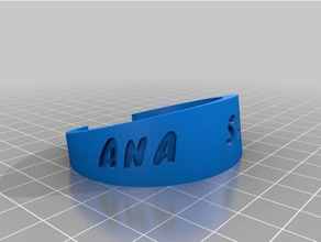 pulsera de salma las pulseras personalizado 3d print model - Mito3D