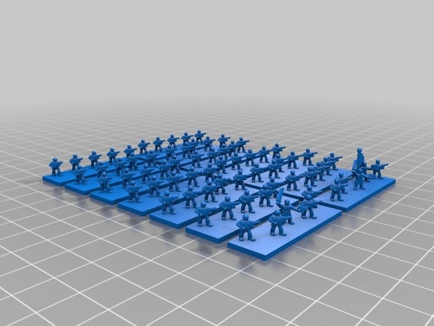 epic 40k Imperiale Armee-Infanterie Spielzeug & Spiele 6mm imperial guard Infanterie warhammer 3D print model - Mito3D