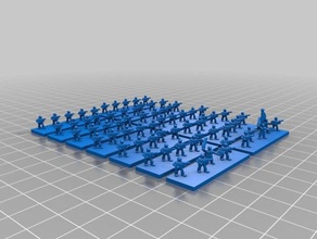 epic 40k Imperiale Armee-Infanterie Spielzeug & Spiele 6mm imperial guard Infanterie warhammer 3d print model - Mito3D