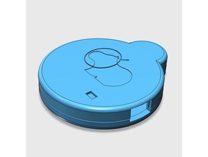 felice bolle di custodia l'elettronica recinto ibeacon 3d print model - Mito3D