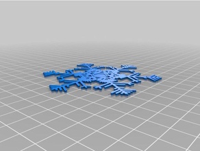 ava's snowflake interactive art customized 3d print model - Mito3D