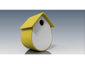 blue tit nest box v3 outdoor & garden birdhouse nestbox 3d print model - Mito3D