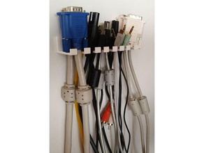 cable holder rack organization storage 3d print model - Mito3D