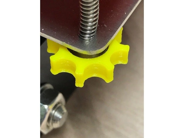 zonestar p802 table leveling knob 108 mm hole size 3d printer accessories anet a8 bed p802n p802nr2 p802q pursa 3D print model - Mito3D