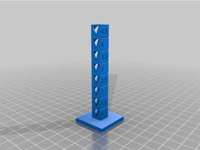 Rückzug Kalibrierung Turm 3d-Druck-tests kundengebundene 3d print model - Mito3D