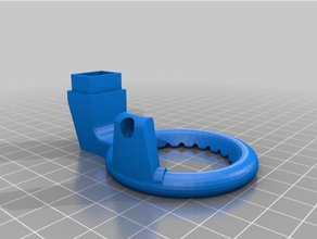 anet a8 - centro de la boquilla del ventilador Impresora 3d las piezas 3d print model - Mito3D