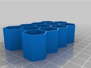 meine angepasste honeycomb-generator Biologie kundengebundene 3d print model - Mito3D