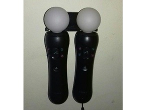 playstation move wall holder toy & game accessories ps4 3d print model - Mito3D