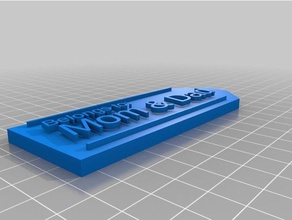 mi regalo personalizado etiqueta signos y logotipos 3d print model - Mito3D