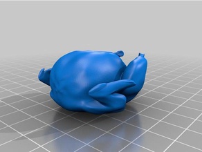 rôti de dinde animaux 3d print model - Mito3D