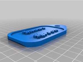 meninos keytag personalizado 3d print model - Mito3D