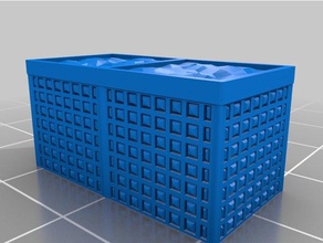 hesco mil2 barreras 1 55 escala las estructuras de edificios 28mm terreno wargaming 3d print model - Mito3D