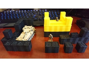 hesco gözlem sonrası 1 55 ölçek binalar ve yapılar 28 mm bunker arazi wargaming 3d print model - Mito3D