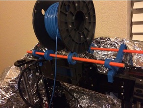 rolo ulightme filamento de spool titular Impressora 3d peças anet a8 suporte rolamento pully skate 3d print model - Mito3D