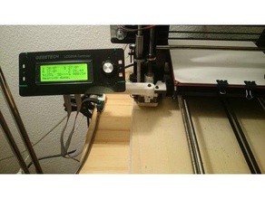 lcd mount movable arm - geeetech i3 b c v20 3d printer accessories ball bearing joint pro lcd2004 holder 3d print model - Mito3D