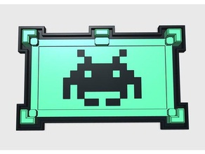 space invader soap dish bathroom atari accessories classic game games holder invaders 3d print model - Mito3D