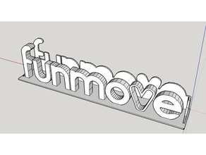 funmove namecard stand bureau de 3d print model - Mito3D