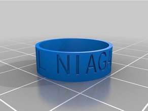 niagara rings customized 3d print model - Mito3D