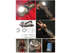 chandra's gauntlet made medium-sized male hand costume 3d print model - Mito3D