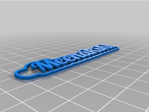 m2 keychains customized 3d print model - Mito3D