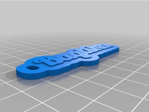 b1 Schlüsselanhänger kundengebundene 3d print model - Mito3D