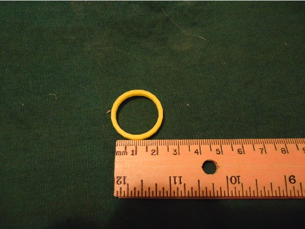 anel liso tamanho 11 anéis de banda personalizado simples do 3D print model - Mito3D