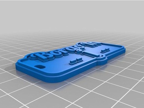 borgo 1 llaveros personalizado 3d print model - Mito3D
