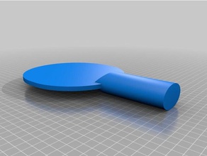 mi personalizados paramétrico paleta de ping pong deporte y al aire libre personalizado 3d print model - Mito3D
