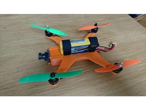 quadrouno1 r c i veicoli drone fpv racer fotogramma miniquad multirotor multiwii qav quadcopter frame quadracopter quadrocopter nano quadrouno 3d print model - Mito3D