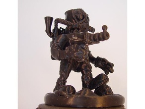 steam punk warrior sculptures 3d print model - Mito3D