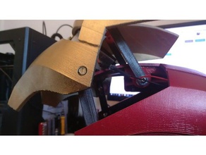 servo-dobradiça de ferro homem capacete traje dobradiça ironman servo suporte do 3d print model - Mito3D