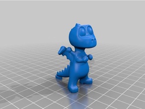 dorus dragon small tail support creatures 3d print model - Mito3D