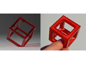 self-standing cube decor 3d print model - Mito3D