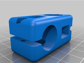 perpendicular adaptador de tubos 16mm r c veículos tubo multirotor quadro 3d print model - Mito3D