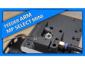 mpsm-extruder-arm v1 3d-Drucker Teile monoprice wählen Sie mini mpsm mp 3d print model - Mito3D